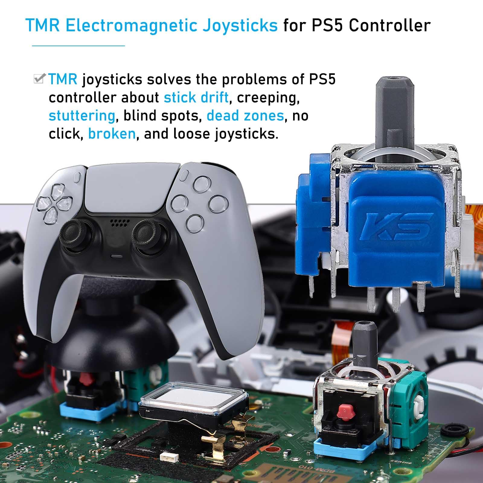 Amazon.com: Ikpek 4 Pack Joysticks for DualSense PS5 TMR
